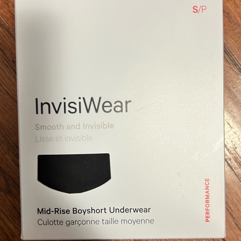 lululemon athletica Black InvisiWear Boyshort Panties